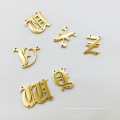 Großhandel DIY Custom Gothic 26 Buchstaben Halsketten Armbänder Fußkettchen, vergoldeter Edelstahl Schmuck Zubehör OEM